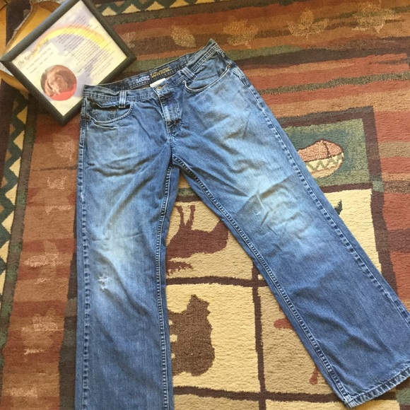 Vintage Jeans Au' Naturel' UniSex Distessed  34 X 32 - Picture 1 of 16